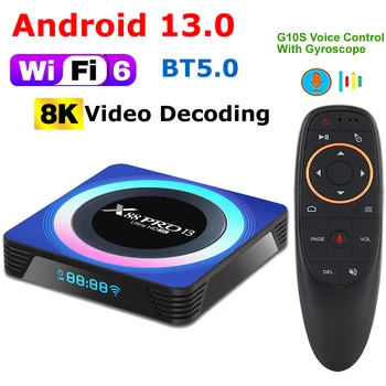 X88 Pro 13 TV Box Android 13,0 Rockchip RK3528 4 ГБ 128 ГБ 64 ГБ 32 ГБ телеприставка 8K Декодирование видео USB3.0 Wifi6 BT5.0 Медиаплеер  10