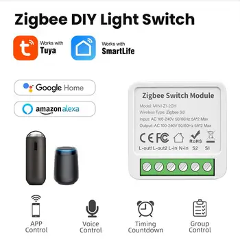 Zigbee Wifi Tuya Smart Switch 1/2/3/4 Банды Умный Выключатель своими руками 2 Способа Управления Переключателем 