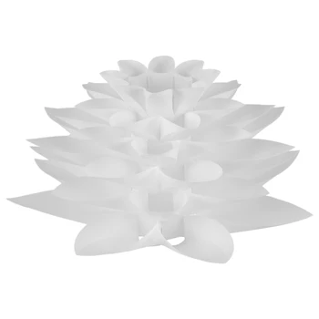 Абажур для люстры Lotus, сделанный своими руками, Шестислойный абажур в виде цветка лотоса, подвесной светильник для романтической комнаты, декор бара отеля  4