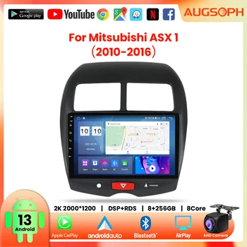 Автомагнитола Android 13 для Mitsubishi ASX 1 2010-2016, 10-дюймовый мультимедийный плеер с 4G WiFi Carplay и 2Din GPS  4