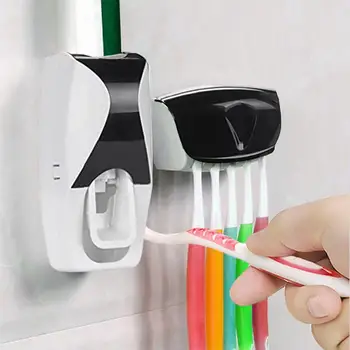 Автоматическая соковыжималка для зубной пасты, Портативный дозатор зубной пасты, Удобный в использовании Держатель зубной щетки, Аксессуары для ванной комнаты, Инструменты для зубной пасты  4