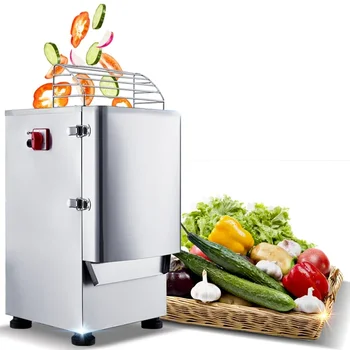 Автоматическая электрическая машина для резки дыни / моркови, коммерческая кухонная овощерезка  0