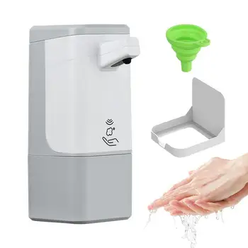 Автоматические дозаторы жидкого мыла Бесконтактный индукционный датчик Стальная Кухонная Металлическая бутылка для лосьона Аксессуары для ванной комнаты  3