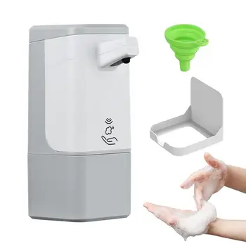 Автоматические дозаторы жидкого мыла с бесконтактным индукционным датчиком, Стальная кухонная металлическая бутылочка для лосьона, Аксессуары для ванной комнаты  5