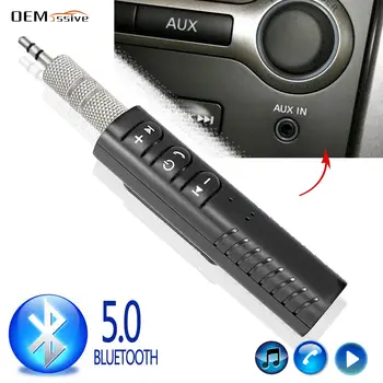 Автомобильное Домашнее Аудио Стерео Беспроводной адаптер Bluetooth 5.0 Приемник AUX 3,5 мм Разъем Громкой связи MP3-плеер Комплект для ПК FM-модулятор Bluetooth  5