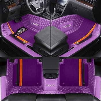 Автомобильные коврики Double Custom для Cadillac DTS 2006-2011 Кожаные Коврики из синели Аксессуары для интерьера автомобиля Ковер  5