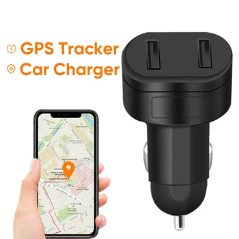 Автомобильный GPS-трекер с двойным USB, мини-локатор, зарядное устройство для автомобильного прикуривателя, устройство слежения в режиме реального времени, автомобильное зарядное устройство для телефона  5