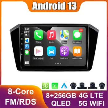 Автомобильный стерео-радио мультимедийный плеер Android 13 для VW / Volkswagen Passat B8 2015- Беспроводная GPS-навигация Carplay без 2din DVD  4