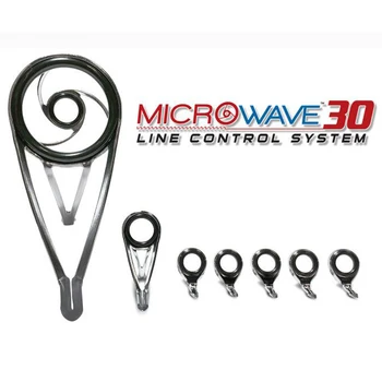 Американская Компания по Производству Снастей MicroWave 30-10 Line Control System Surf Rod Carp Rod Guide Set Комплект для Ремонта Компонентов Рыболовной Удочки DIY  5