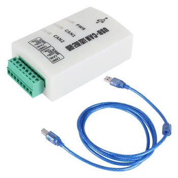 Анализатор шины CAN CANOpenJ1939 USBCAN-2A адаптер USB-CAN, совместимый с двумя каналами ZLG  4