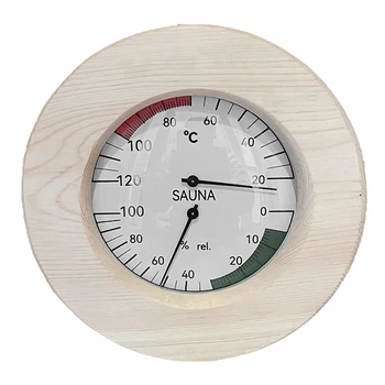 Аналог термометра-гигрометра для сауны из дерева (березы, ольхи или осины.- Благородный набор аксессуаров для сауны  1