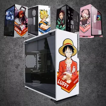 Аниме Naruto One Piece Наклейка на шасси персонажа Dragon Ball, декоративная наклейка на корпус компьютера, водонепроницаемая наклейка на рабочий стол  5