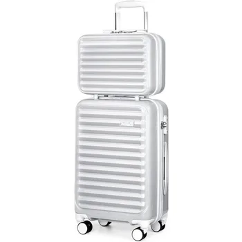Багажный чемодан из 4 частей с возможностью расширения (всего 28 дюймов) ABS + PC spinner чемодан с замком TSA для переноски 20 дюймов 24 дюйма 28 дюймов  5