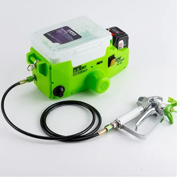 Безвоздушный Распылитель Литиевая Батарея Машина Для Распыления Краски под Высоким давлением Малярный Инструмент для Распыления Мебели 1.7 Л С Батареей  0