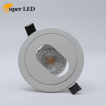 Белый круглый внутренний эллипс, фиксированный светильник, Фурнитура GU10, вырезанное отверстие 85 мм, рамка для крепления  4