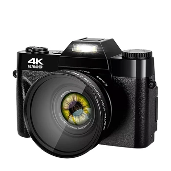 Веб-камера 4K WIFI Винтажный Видеомагнитофон 48-Мегапиксельная потоковая видеокамера С широкоугольным объективом  4