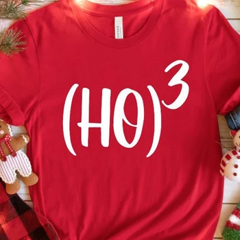Веселого Рождества, Женские футболки из хлопка с коротким рукавом, футболка с круглым вырезом и забавной праздничной одеждой красного черного цвета  10