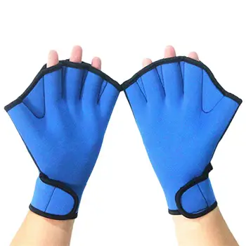 Водные перчатки Удобные перчатки для дайвинга Аксессуары для плавания Прочные перчатки без пальцев для тренировки гребли  4