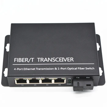 Водонепроницаемый коммутатор Ethernet с 4 портами 10-100 Мбит / с для сети промышленной автоматизации  3