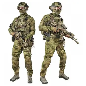 Военный костюм лягушки вентилятора С длинными рукавами, комплект тактического тренировочного костюма с длинными рукавами, черепаший панцирь, защита колена, тактический тренировочный костюм  3