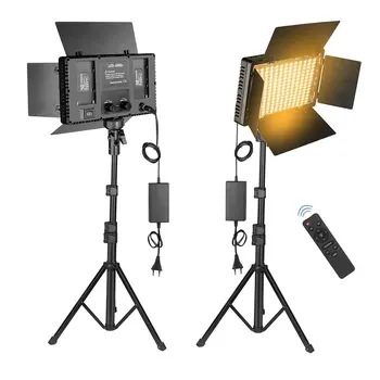 Высокая Мощность U800 + LED Video Light Лампа для Фотостудии Двухцветная 2500 K-8500k с Регулируемой Яркостью с Пультом Дистанционного Управления для Видеозаписи  0