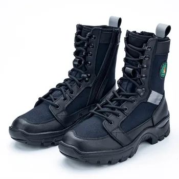Высокие ботинки из натуральной кожи, мужская спортивная обувь для альпинизма, Спасательные кроссовки для леса, утолщенные, устойчивые к проколам  10