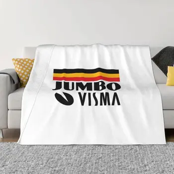 Гигантское одеяло Visma Pro Bike Race Team, Бархатное зимнее многофункциональное супер мягкое одеяло для дома, улицы, плюшевое тонкое одеяло  5