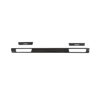 Декоративные планки-подстаканники для приборной панели, наклейки для отделки BMW 3 серии E90 2005-2012, автомобильные аксессуары из углеродного волокна ABS  5