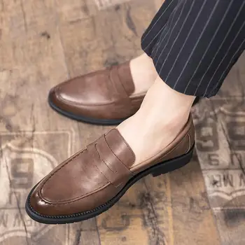 Деловая официальная одежда Кожаная обувь мужские новые ботинки с перфорацией типа 