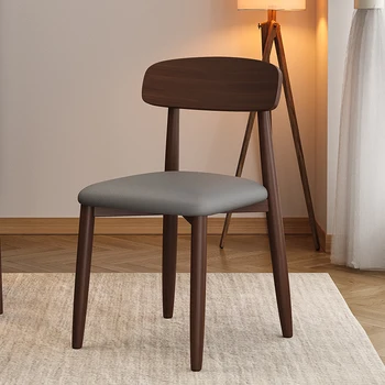 Дизайнерские обеденные стулья с акцентом, туалетный столик, кухонный балкон из Скандинавского дерева, Роскошный обеденный стул, Современная мебель для дома Sillas De Cocina  5