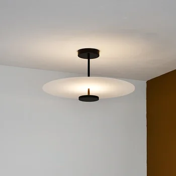 Дизайнерский плоский подвесной светильник в скандинавском стиле для спальни, гостиной, кухни, домашнего художественного декора, копия современного потолочного светильника класса люкс Luminária  5