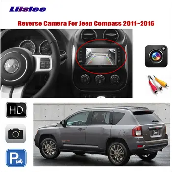 Для Jeep Compass 2011-2016 Камера заднего вида заднего вида для парковки автомобиля резервный адаптер RCA HD CCD SONY III CAM Аксессуары  5