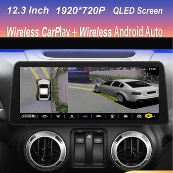 Для Jeep Wrangler 3 JK 2011-2017 12,3 Дюймов Android 13 Автомобильная Интеллектуальная Система GPS Мультимедийный Плеер Беспроводной Автомобильный Радиоприемник Carplay  4