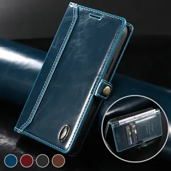Для Poco X3 Pro X4 M4 M3 Роскошный Чехол Уникальный Кожаный Бумажник RFID Блок Funda Xiaomi Poco X3 NFC Case Phone X 3 F3 M 4 Откидная Крышка  5