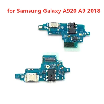 для Samsung Galaxy A920 A9 2018 Порт USB зарядного устройства разъем док-станции печатная плата Лента Гибкий кабель Замена компонента порта зарядки  0