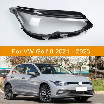 Для Volkswagen VW Golf 8 2021 2022 Корпус фары автомобиля Крышка фары Объектив фары Стекло фары  5
