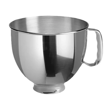 Для миксера Kitchenaid Classic & Artisan серии 4.5QT/5QT 304 Чаши из нержавеющей стали, чашу миксера можно мыть в посудомоечной машине  0