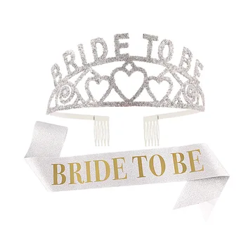 Женская корона невесты, тиара и пояс, повязка на голову со стразами для свадебного душа новобрачных, розовое золото  0