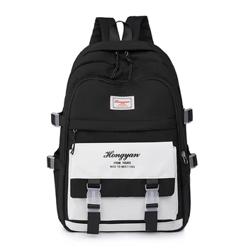 Женский рюкзак для отдыха и путешествий, дизайнерская высококачественная студенческая школьная сумка, водонепроницаемый нейлоновый модный рюкзак большой емкости  5