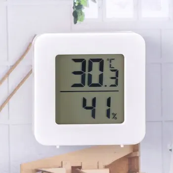 ЖК-цифровой термометр-гигрометр, электронный измеритель температуры и влажности в помещении, датчик, метеостанция для дома  4