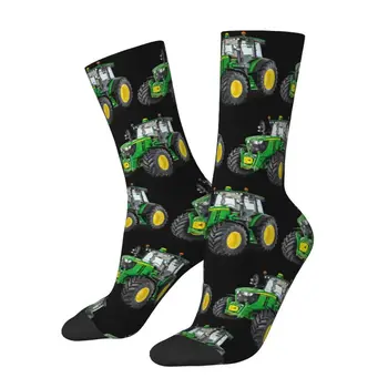 Забавные мужские носки-тракторы Унисекс, дышащие Теплые носки для экипажа с 3D-печатью  5