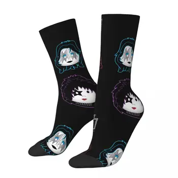Забавные носки унисекс Kiss Band с милым рисунком, аксессуары, теплые носки, Милые замечательные подарки  4