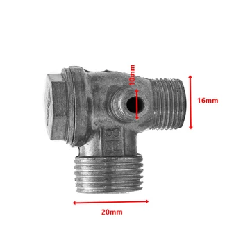 Замена обратного клапана воздушного компрессора Алюминиевый сплав для подсоединения воздуха Диаметр наружной резьбы 20/16/10 мм Высококачественный материал  5