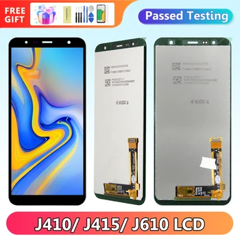 Замена экрана дисплея J4 Core J415, для Samsung Galaxy J6 + J6 Plus J610 ЖК-дисплей с Сенсорным экраном Digitizer для Samsung J410  5