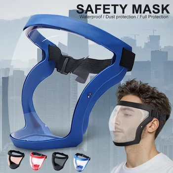 Защитная маска для лица, Прозрачная Защитная маска для лица, Ударопрочная Маска для Деревообработки, Многоразовые Инструменты для защиты кухни.  5