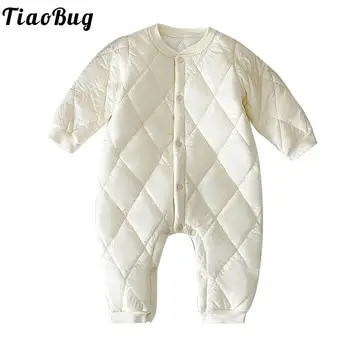 Зимний комбинезон для новорожденных девочек и мальчиков с длинным рукавом на флисовой подкладке, теплый комбинезон, теплая верхняя одежда, плотный облегающий комбинезон, боди  5