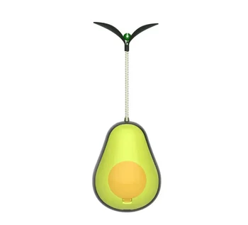 Игрушка для кошек в форме авокадо, многофункциональный мятный шарик, герметичный стакан для еды, пазл-палочка, шарик для чистки зубов, новинка  10