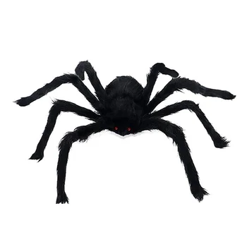 Имитационные украшения в виде паука на Хэллоуин, Реалистичный страшный гигантский Паук на Хэллоуин для украшения вечеринки во дворе  4