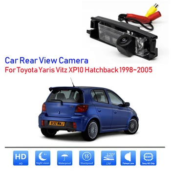 Камера Заднего Вида Ночного Видения Камера Заднего Вида Автомобильная Резервная Камера HD CCD Широкоугольная Для Хэтчбека Toyota Yaris Vitz XP10  5