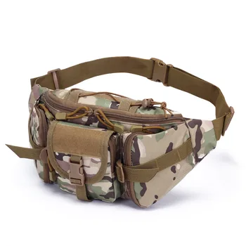 Камуфляжная поясная сумка для кемпинга, тактическая поясная сумка для охоты на открытом воздухе, военные походные поясные сумки для бутылок с водой  5